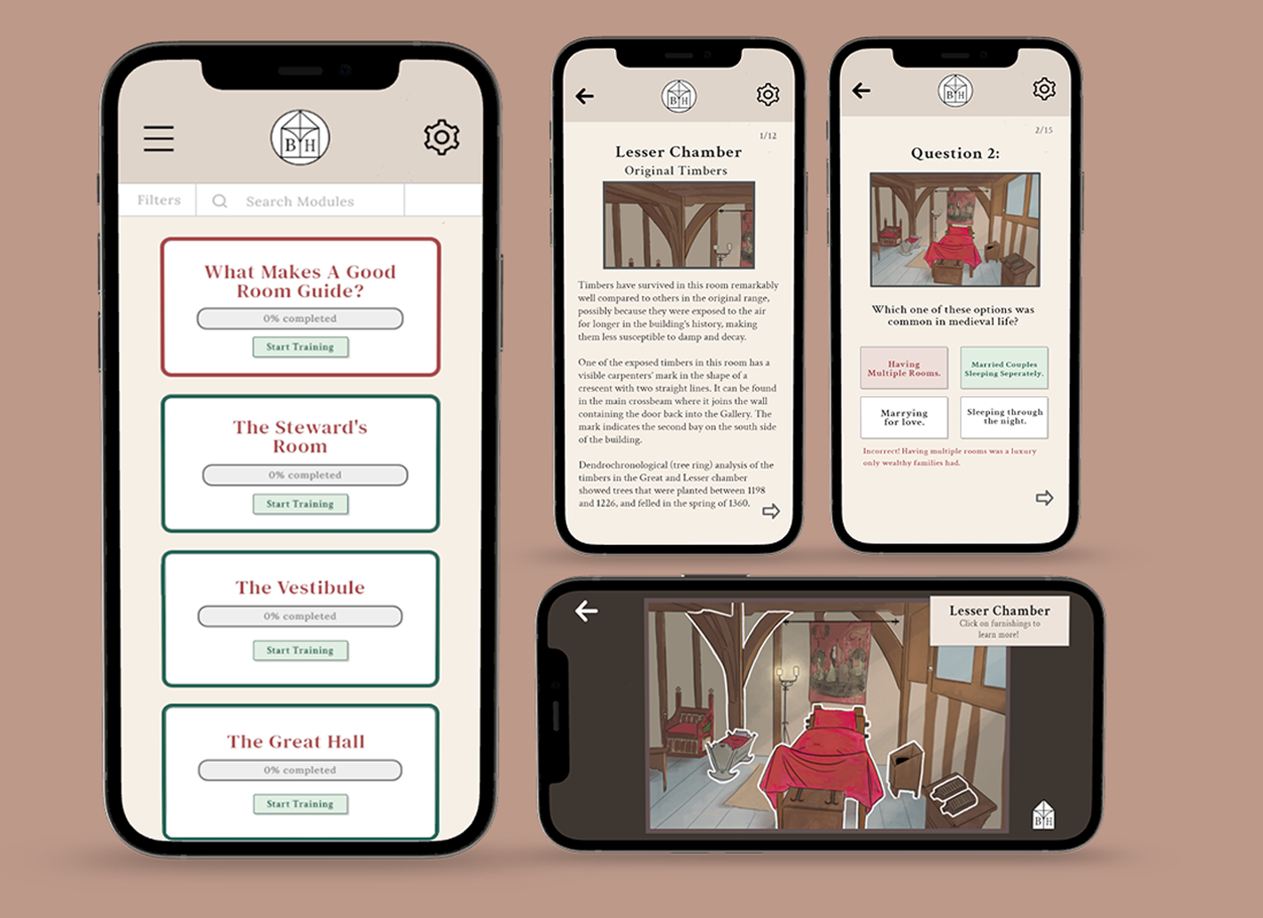 Barley Hall App Mockup