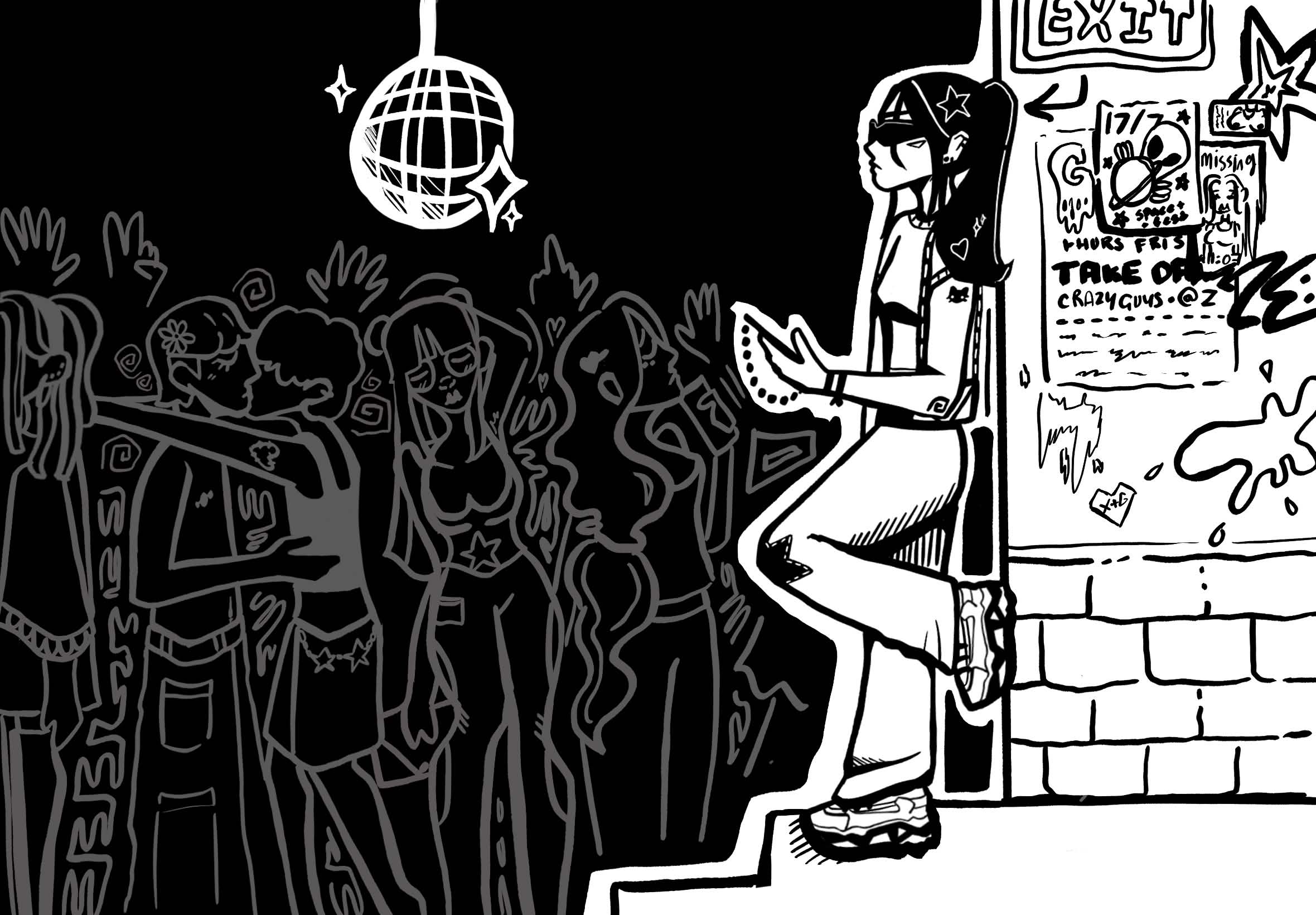Digital Party Illustration